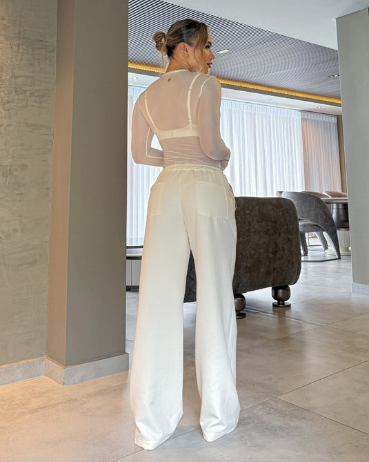 LEEWAY PANTS BLANCO HUESO