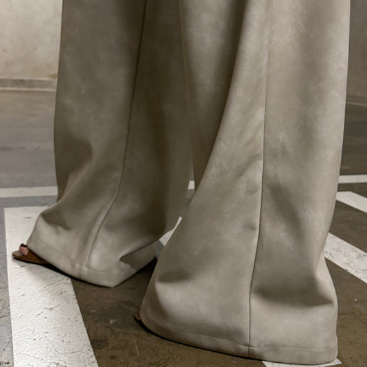 Nicety coated pants marfil