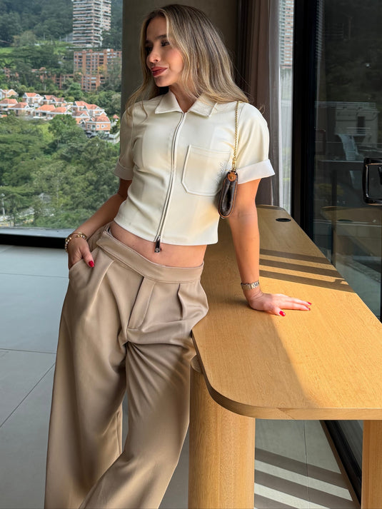 CARRIE BLOUSE MARFIL