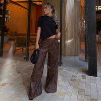 Nicety coated pants café