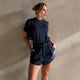 Classic t-shirt azul oscuro