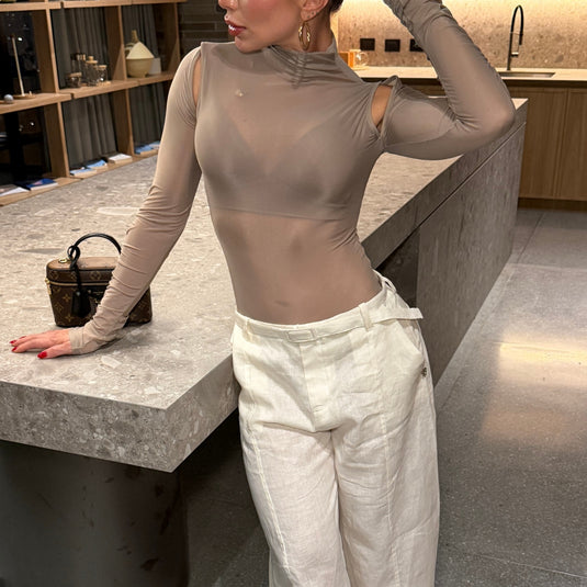 Second skin bodysuit taupé