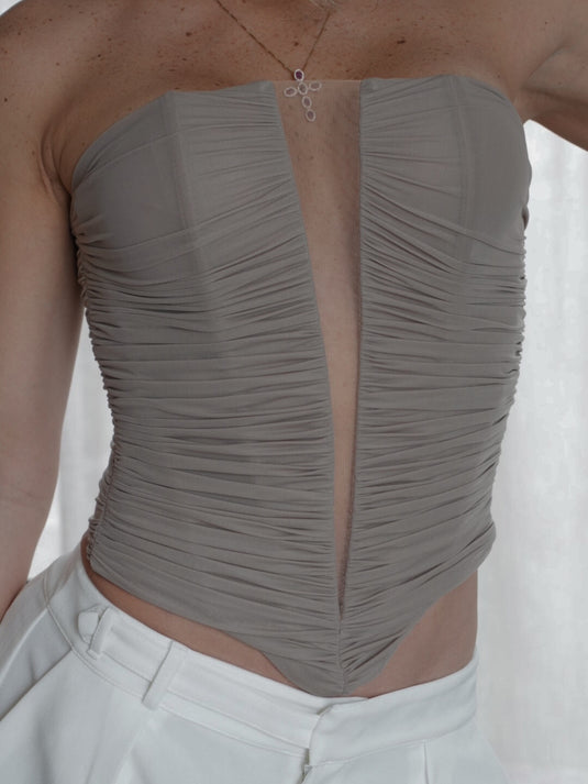 MARILYN  CORSET MOCCA