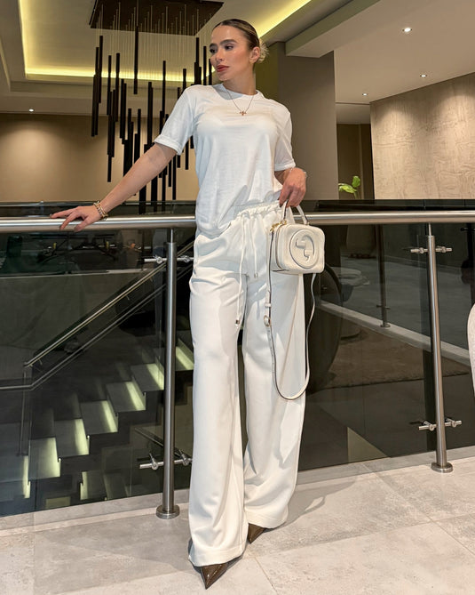 LEEWAY PANTS BLANCO HUESO