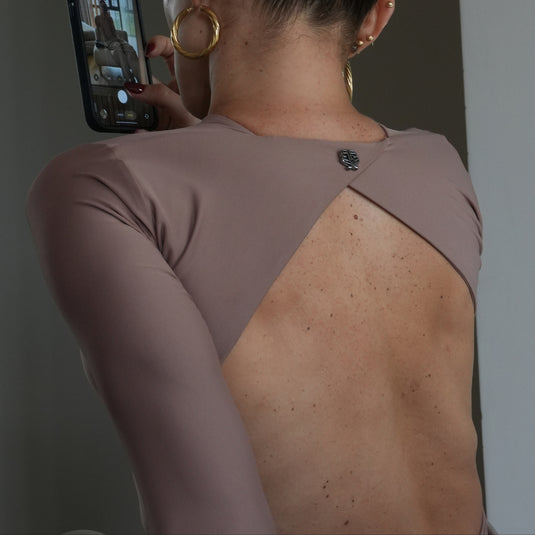 Contour bodysuit café claro