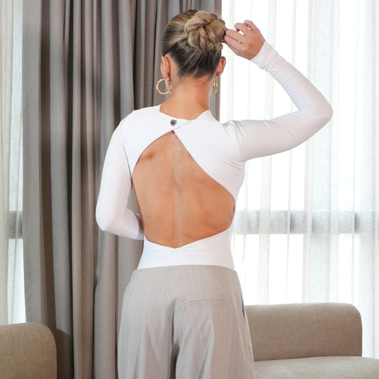 Contour bodysuit blanco