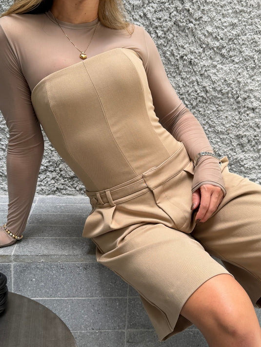 TAILOR SHORT CAFÉ CLARO