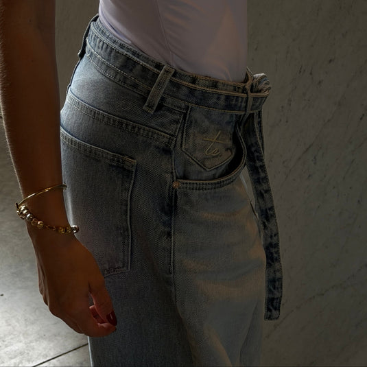 Rove jean azul claro