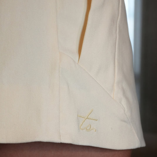 Laurent short marfil