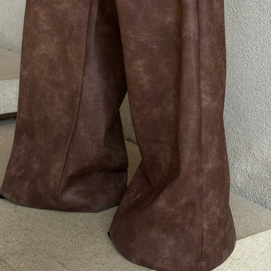 Nicety coated pants café