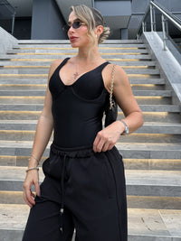 SCULPT BODYSUIT NEGRO