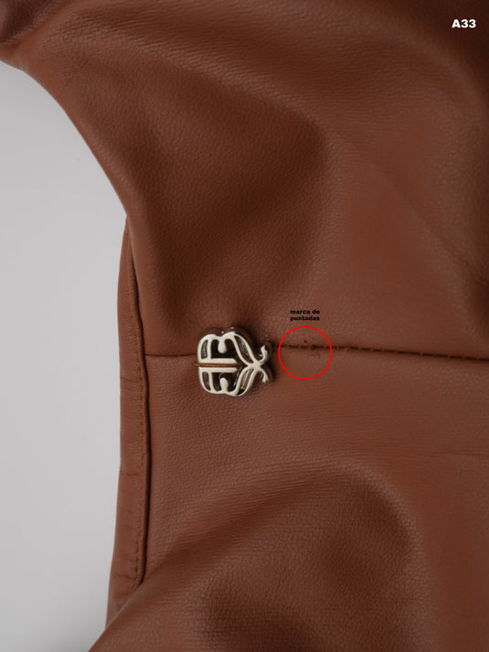 MUESTRA (A33): THE SHIFT LEATHER DRESS